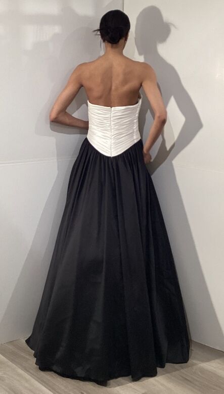 Jovani 47448 Basque Waist Two Tone Dress