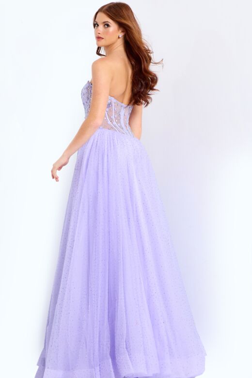 Jovani 48309 Sweetheart Neckline Embellished Dress