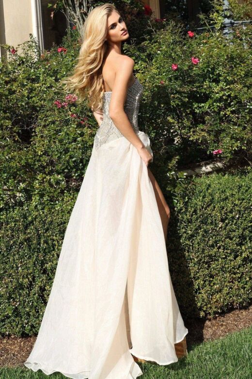 Jovani 50260 Detachable Overskirt Embellished Dress