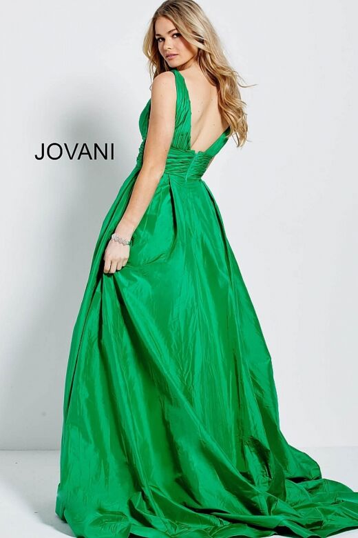 Jovani 54812 V-Neck A-line Prom Dress