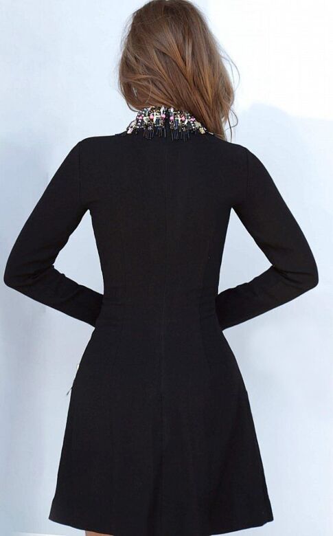 Jovani 1884 Beaded High Neck Dress