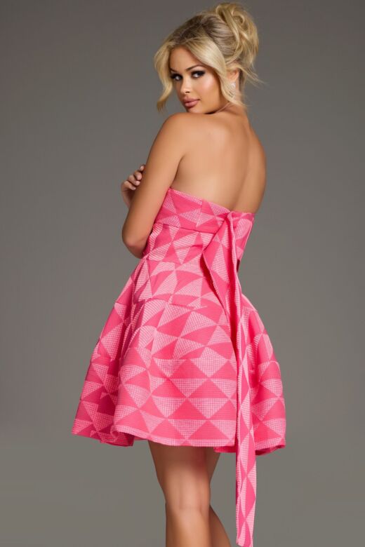 Jovani 34404 One Shoulder Geometric Dress