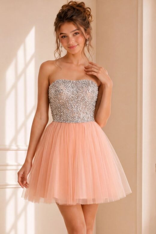 Jovani 58470 Sequin Bodice Tulle Skirt Dress