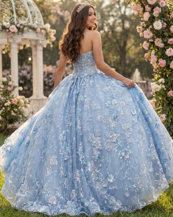 Jovani Q43813 Strapless Sweetheart Neck Quinceanera Dress