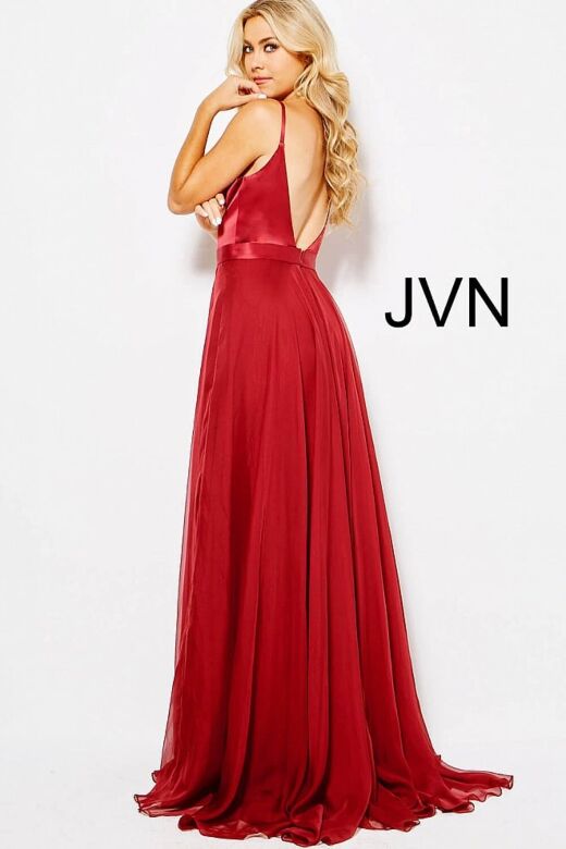 Jovani JVN51181 Spaghetti Straps Long Party Dress