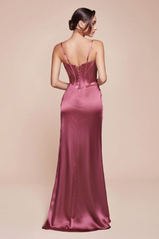LaDivine 7495 Drape Skirt Corset Bodice Dress