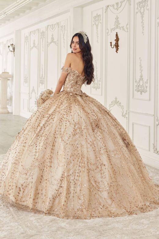 LaDivine 15712 Champagne Vestido XV Quince Años Dress