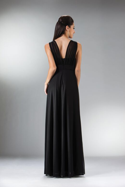 LaDivine 3914 V-Neck A-Line Dress