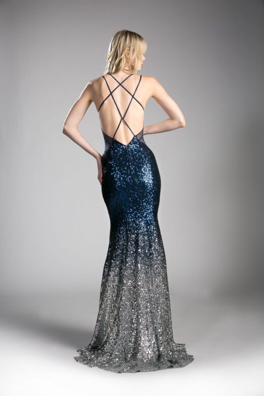 LaDivine CC8393 Strappy Back Triple Strap Dress