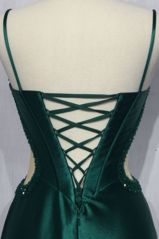 LaDivine CD273 Sheer Sides Corset Bodice Dress
