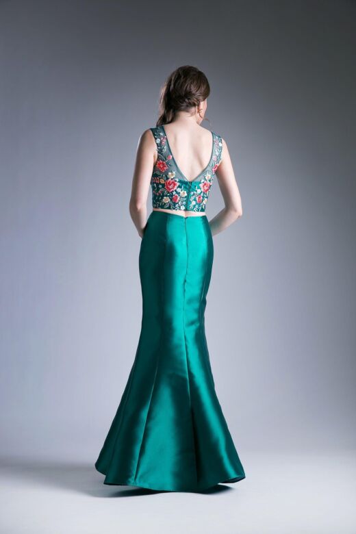 LaDivine HW03 2-Piece Scoop Back Dress