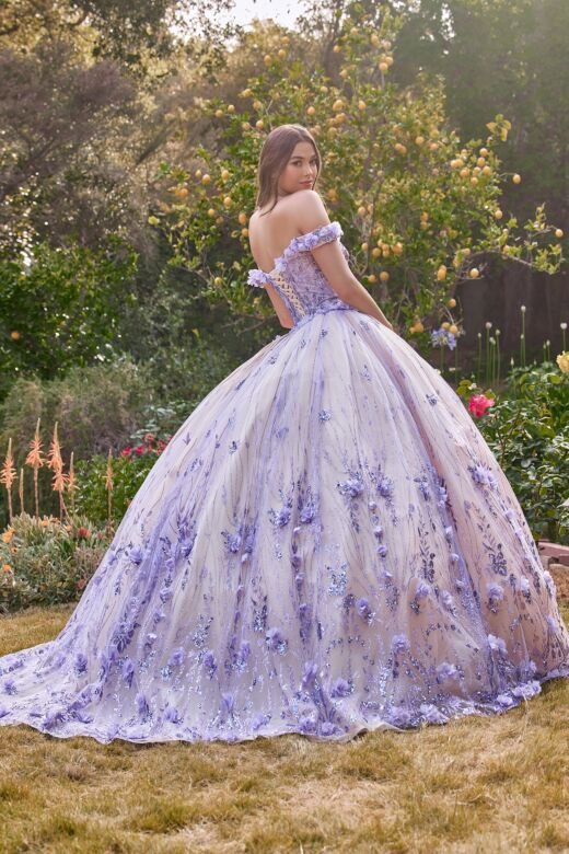 LaDivine 15704 Off-The-Shoulder Sweetheart Neck Quinceanera Dress