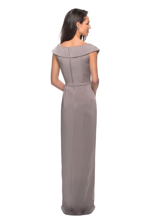 La Femme 25206 Off The Shoulder Ruched Dress