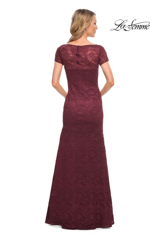 La Femme 26875 Bateau Neckline Lace Dress