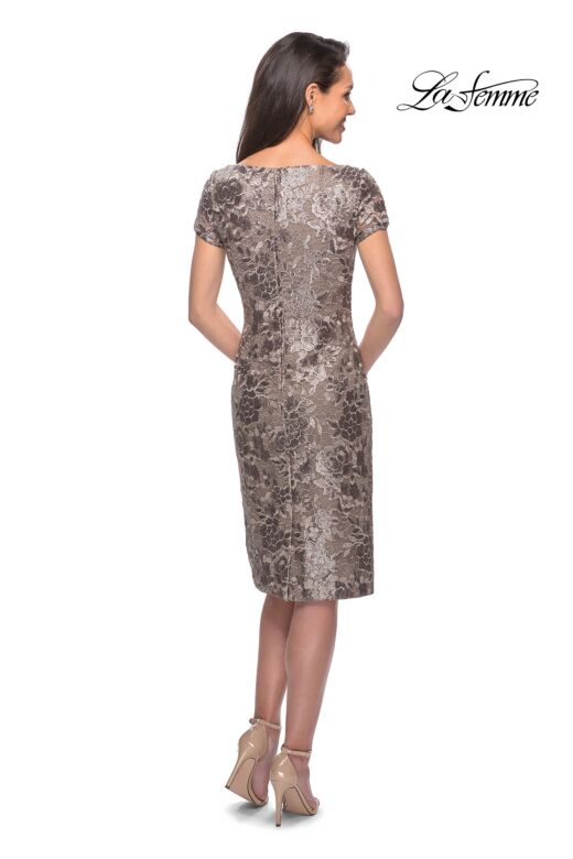 La Femme 27828 Short Sleeve Lace Dress