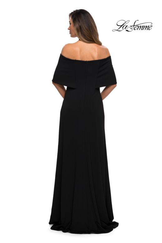 La Femme 28209 Overlay Bodice Off The Shoulder Dress
