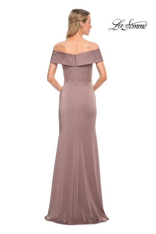La Femme 30397 Off The Shoulder Draped Dress