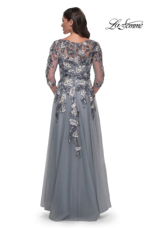 La Femme 30968 A-Line Floral Embroidered Dress