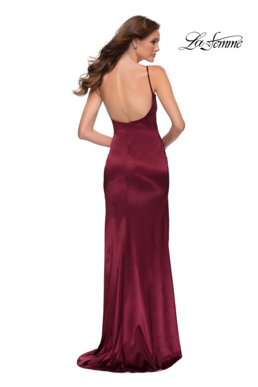 La Femme 29945 Scoop Back Spaghetti Strap Dress