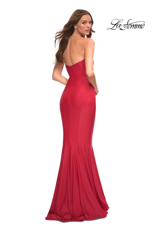 La Femme 30549 Strapless Sweetheart Neck Dress