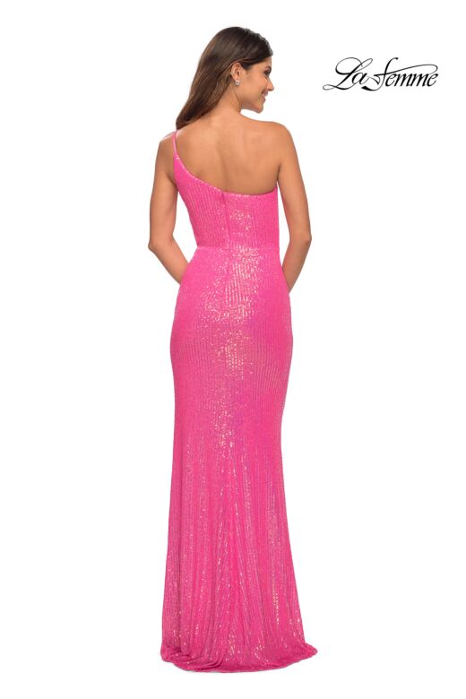 La Femme 30681 One-Shoulder Sequin Prom Dress