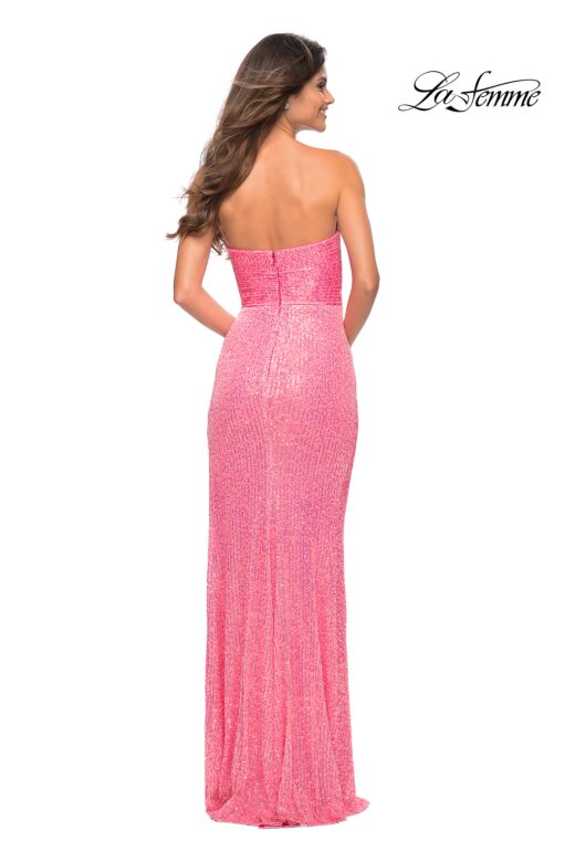 La Femme 30685 Sweetheart Neckline Ruched Bodice Dress