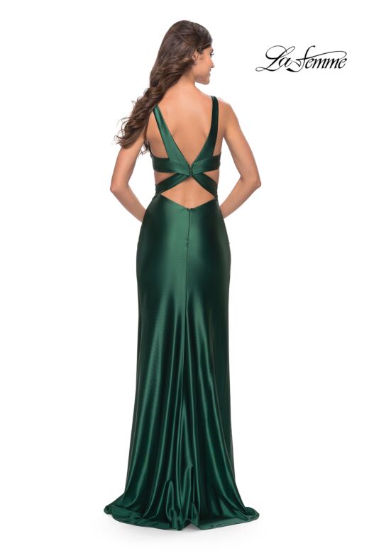 La Femme 31374 Crisscross Side Cut-Out Bodice Dress