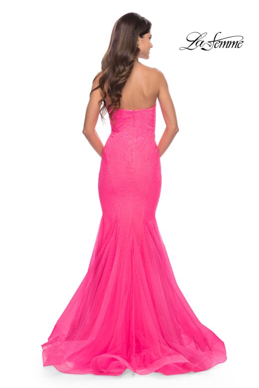 La Femme 31421 Rhinestone-Studded Strapless Sweetheart Neckline Dress