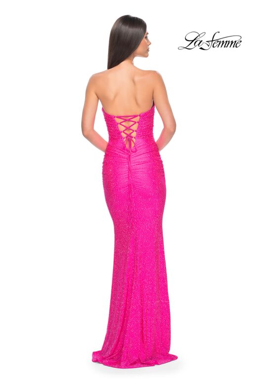 La Femme 32436 Strapless Sweetheart Neckline Embellished Dress