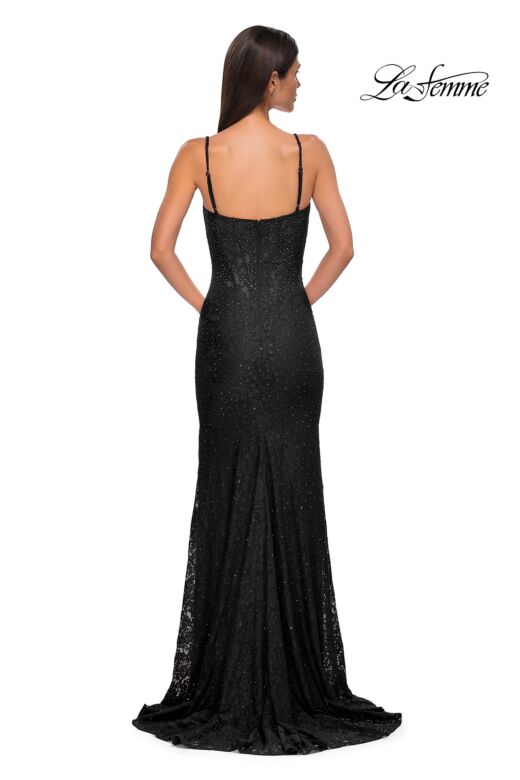 La Femme 32933 Sweetheart Neckline Beaded Lace Dress