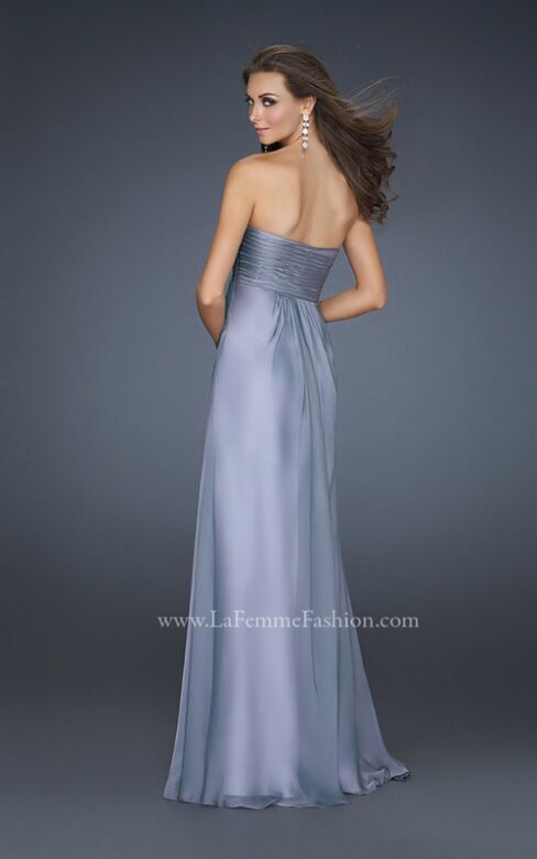 La Femme 16970 Empire Waist Strapless Dress