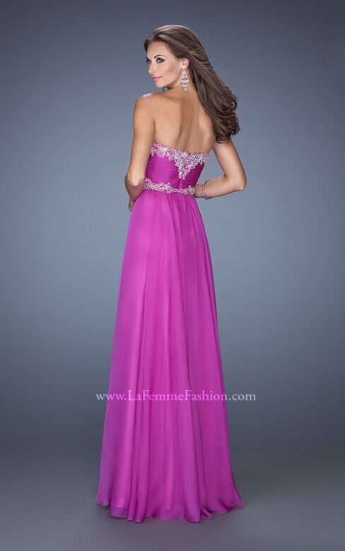 La Femme 19372 A-Line Sweetheart Neckline Strapless Dress