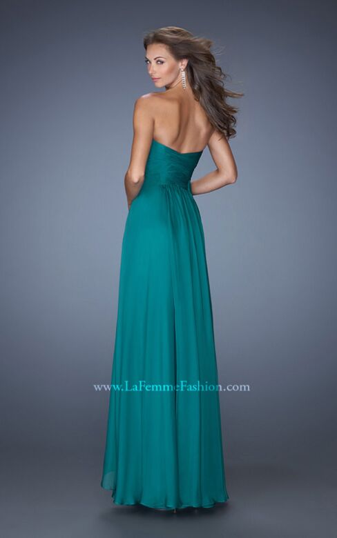 La Femme 19741 Evergreen Sweetheart Neck Strapless Dress