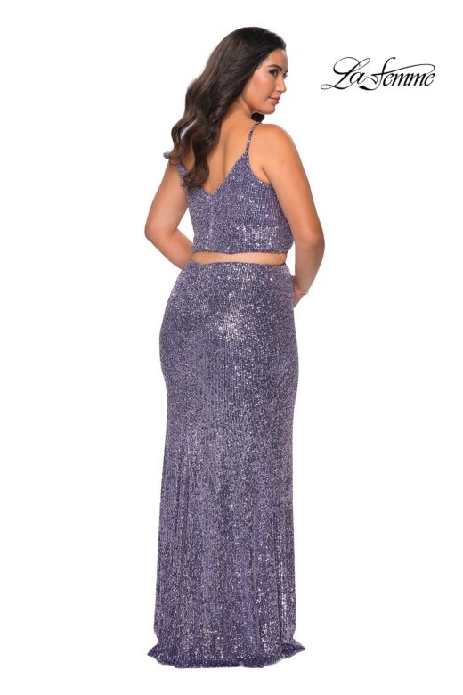 La Femme 29026 2-Piece Sequin Plus Size Dress