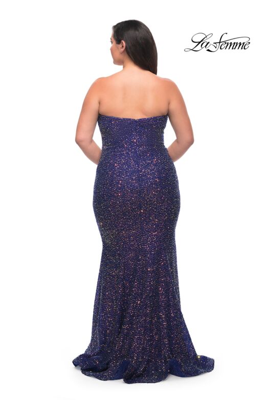La Femme 30774 Strapless Sweetheart Neckline Plus Size Dress