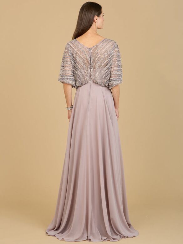 Lara 29187 Blouson Top Butterfly Sleeves Dress