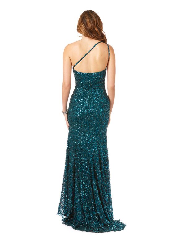 Lara 29286 High Slit One Shoulder Dress