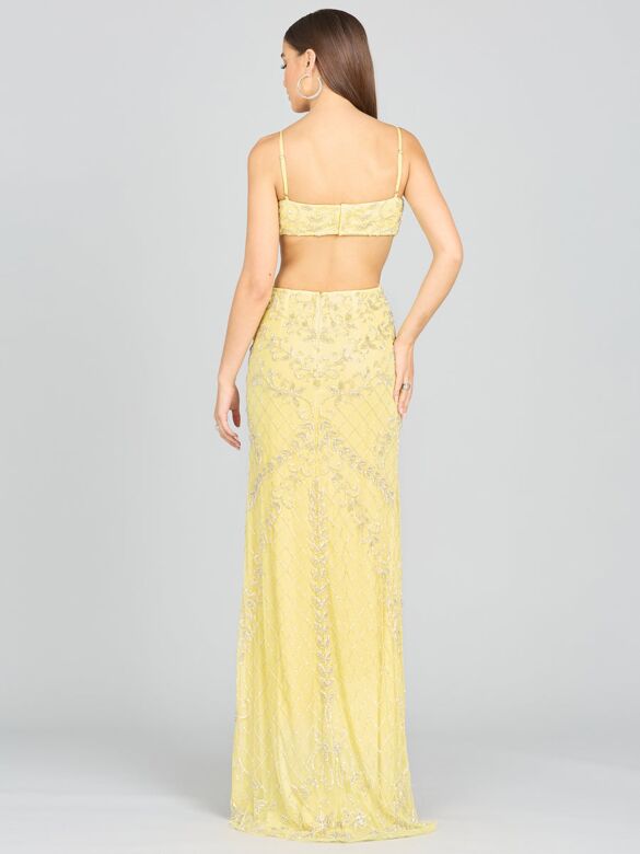 Lara 9989 Spaghetti Straps Cutout Dress