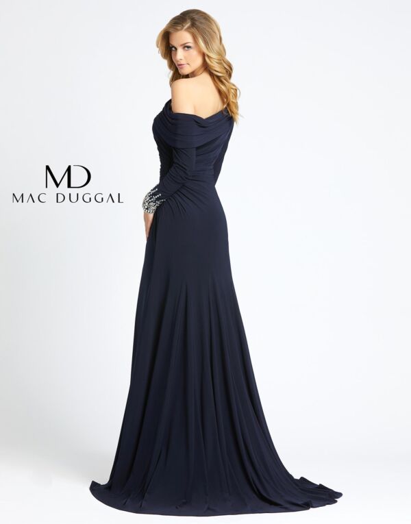 Mac Duggal 12231 Asymmetrical Neckline Formal Dress