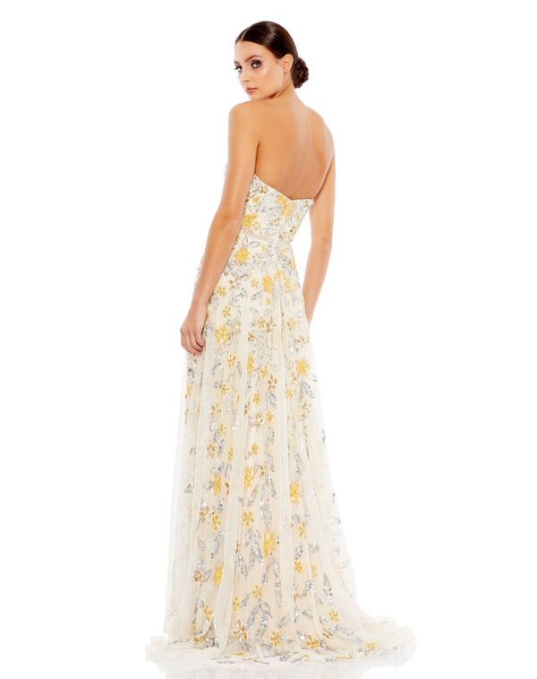 Mac Duggal 5402 Strapless Sweetheart Floral Dress