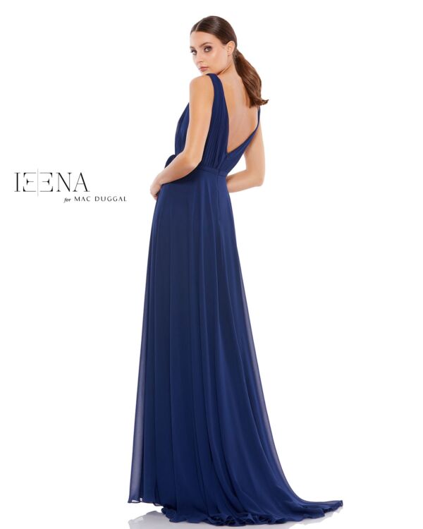 Mac Duggal 55283 High Slit V-Neck Dress