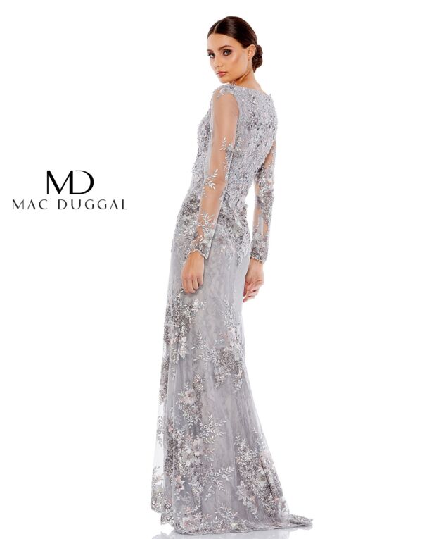 Mac Duggal 67539 Illusion Sleeve Lace Dress