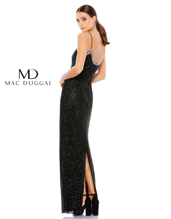 Mac Duggal 93551 Scoop Neckline Beaded Dress