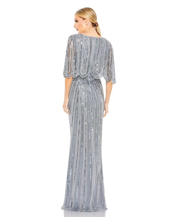 Mac Duggal 93583 Angel Sleeves Beaded Dress
