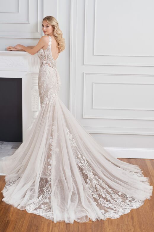 Martin Thornburg 122231 Branson Low Back Two Strap Wedding Dress