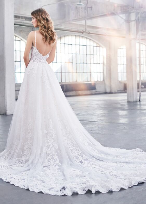 Martin Thornburg 219205 Billie Beaded Straps Bridal Dress