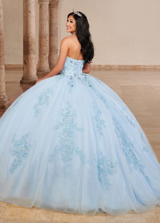 Marys Bridal MQ2146 Removable Sleeves Strapless Quinceanera Gown