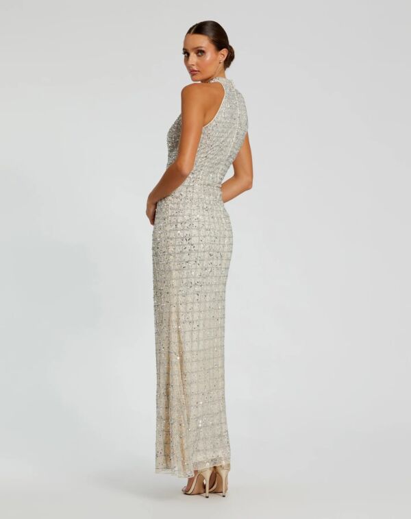 Mac Duggal 23018 Keyhole Neck Embellished Dress