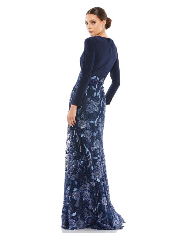 Mac Duggal 67871 V-Neck Empire Waist Dress