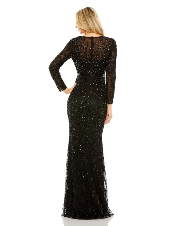 Mac Duggal 5124 Jewel Neckline Sequin Dress